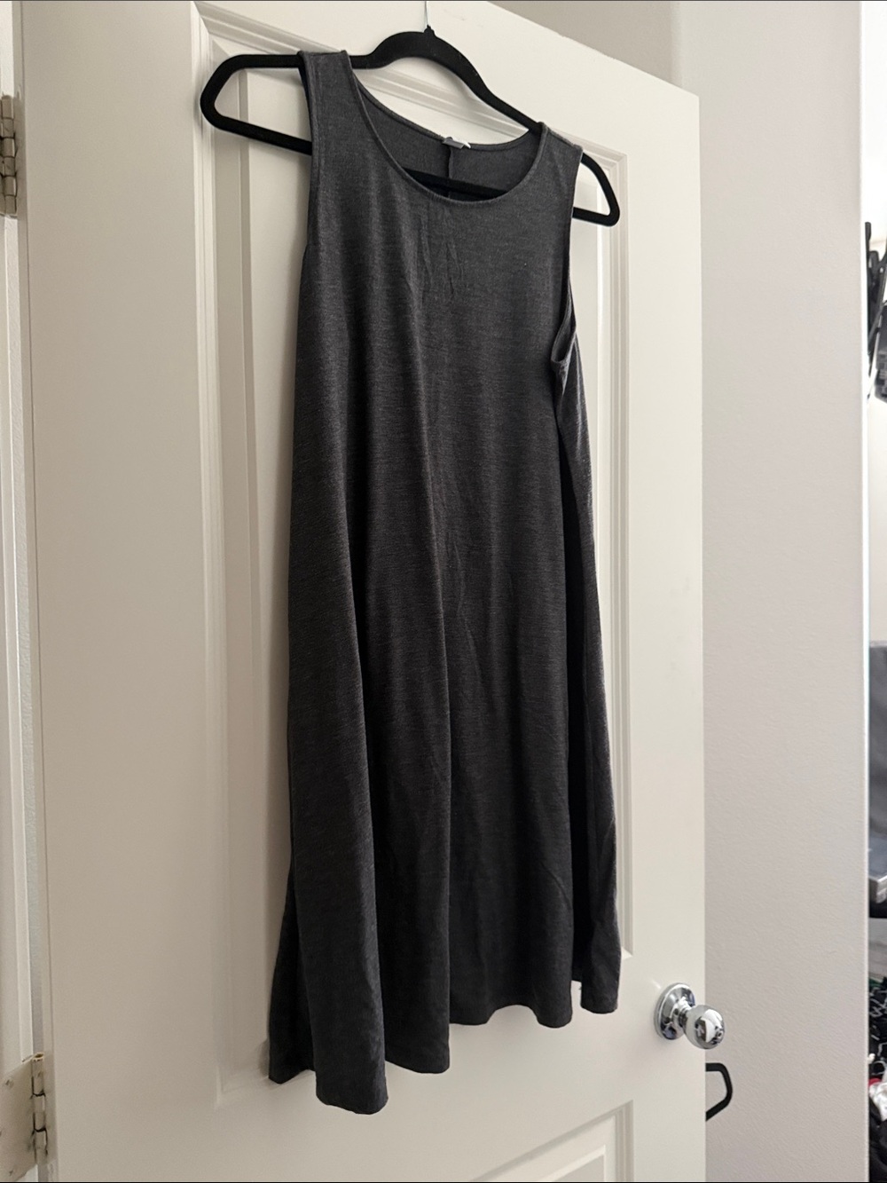 Old Navy Charcoal Gray Sleeveless Swing Tank Dress